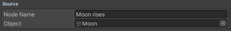 The Source block on the General page: the Object the Cue shows.